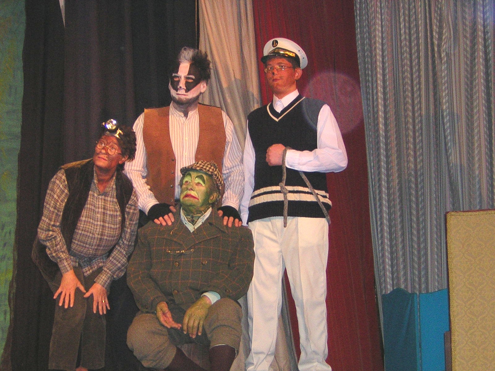 Clockwise, left to right:&nbsp;Gill Knight as Mole, Chris Knight as Badger, Jake Dove as Ratty and Mike Read as Toad in &ldquo;Wind in the Willows&rdquo;.